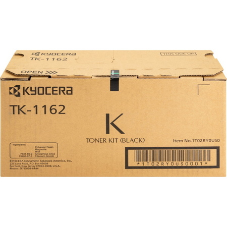 KYOCERA Kyocera Black Toner Cartridge, 7,200 Yield TK-1162